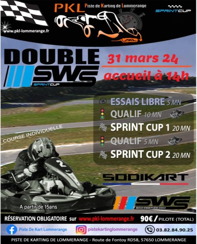 Double GP sws karting sodikart à Lommerange le 31 mars 2024