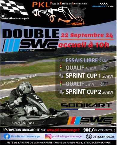 Le 22 septembre 2024 à Lommerange aura lieu un double GP sur nos karting de location ouvert à tout public