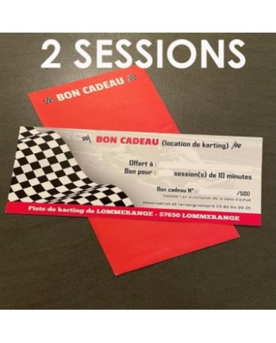 Bon cadeau 2 sessions de 10 minutes Bon cadeau 2 sessions de 10 minutes