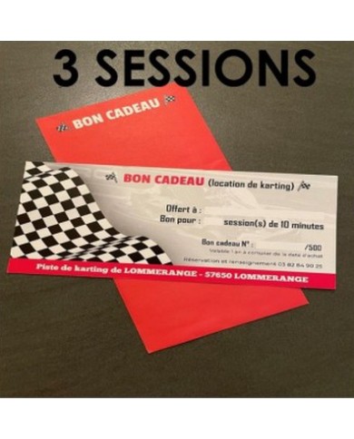 Bon cadeau 3 sessions de 10 minutes Bon cadeau 3 sessions de 10 minutes