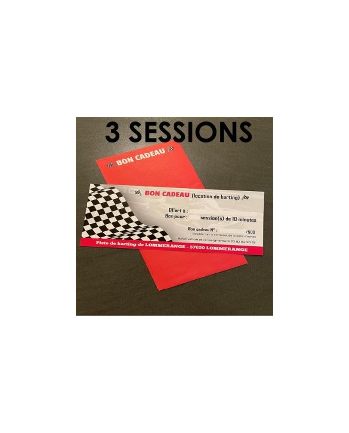 Bon cadeau 3 sessions de 10 minutes