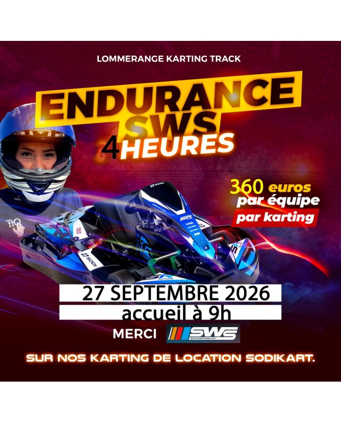endurance de 4 heures karting de location à Lommerange