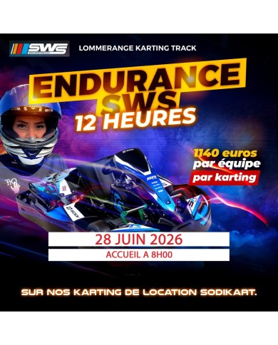 Endurance 12 heures le 28 Juin 2026