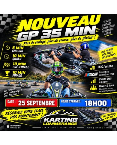 GP 35 mn à Lommerange, karting de location tout public
