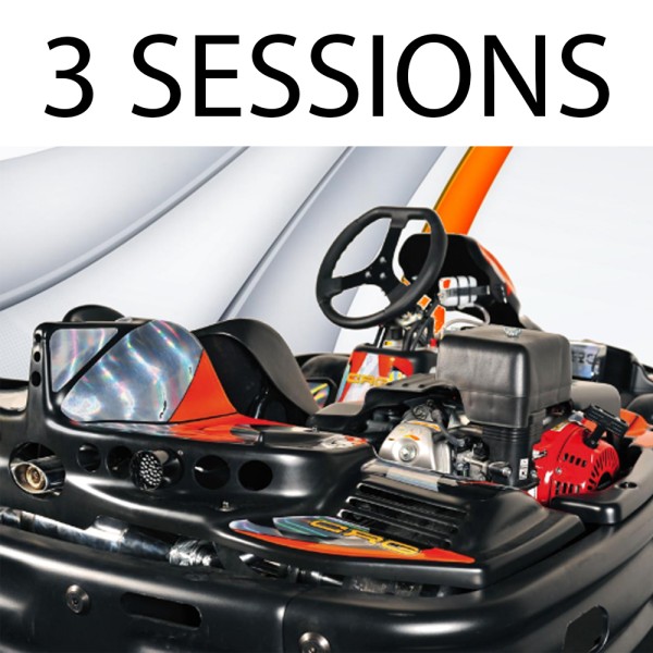 Bon cadeau 3 sessions de karting Enfant ou Adulte - CFG